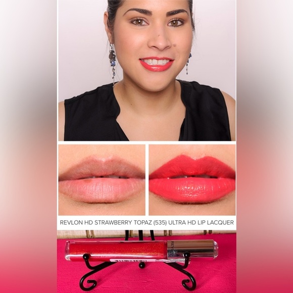Revlon Ultra HD Lip Lacquer STRAWBERRY TOPAZ *FREE 5/$25 - Picture 1 of 16
